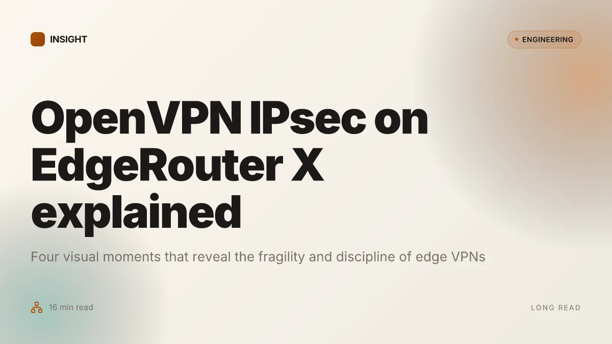 Unifi edgerouter-x vpn setup guide for OpenVPN IPsec site-to-site and remote access on UniFi EdgeRouter X 2026